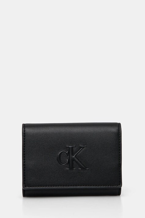 Calvin Klein Jeans portofel femei, culoarea negru, LV04K1078G