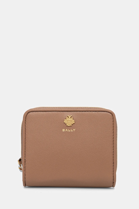 Bally portfel skórzany damski kolor brązowy WLW01W
