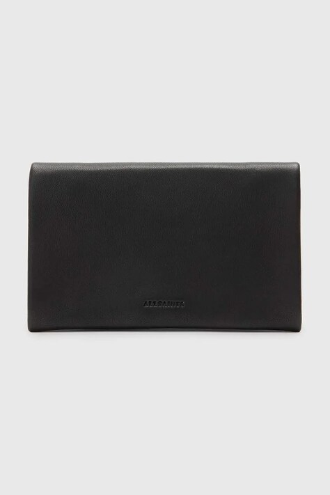 AllSaints portofel de piele HARLUNA femei, culoarea negru, W375XC