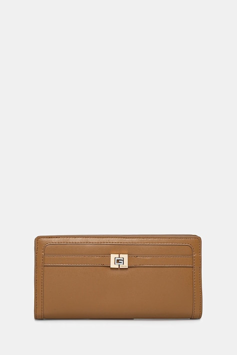 Kožni novčanik Guess za žene, boja: smeđa, RW1718 P5101