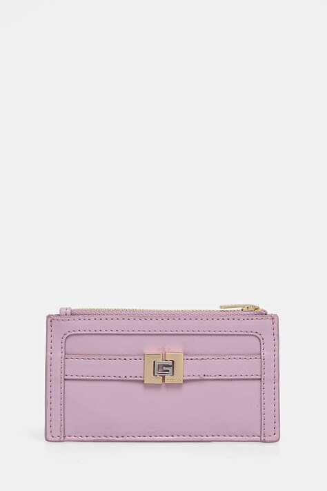 Usnjena denarnica Guess ženska, roza barva, RW1720 P5101