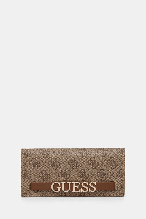 Peněženka Guess ZAMIRA hnědá barva, RW1727 P5201