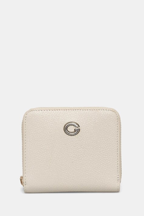 Usnjena denarnica Guess ženska, bež barva, RW1761 P5201