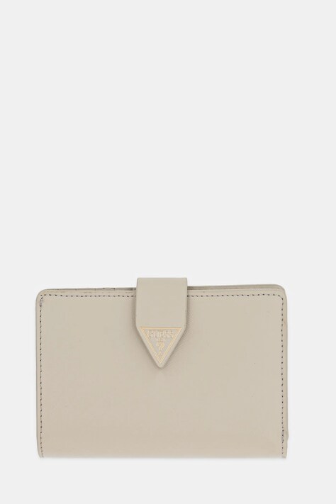 Kožená peňaženka Guess MIRIAM dámska, béžová farba, RW1772 P5201