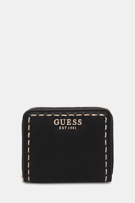 Peňaženka Guess NASTRA dámska, čierna farba, SWBG96 37137
