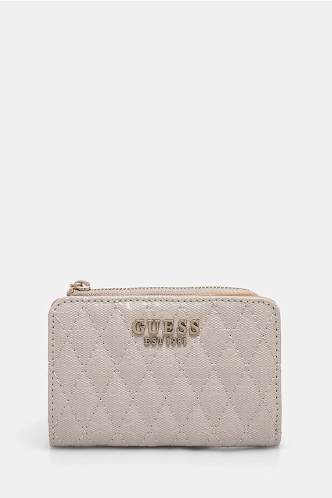 Peňaženka Guess BETULA dámska, béžová farba, SWGG96 26156