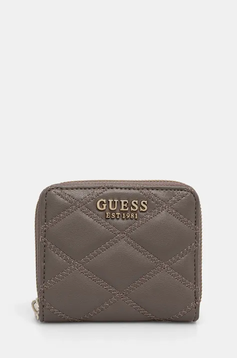 Πορτοφόλι Guess TAMSIN χρώμα: καφέ, SWQG96 32137