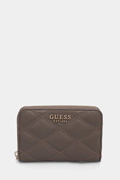 Peněženka Guess TAMSIN hnědá barva, SWQG96 32140
