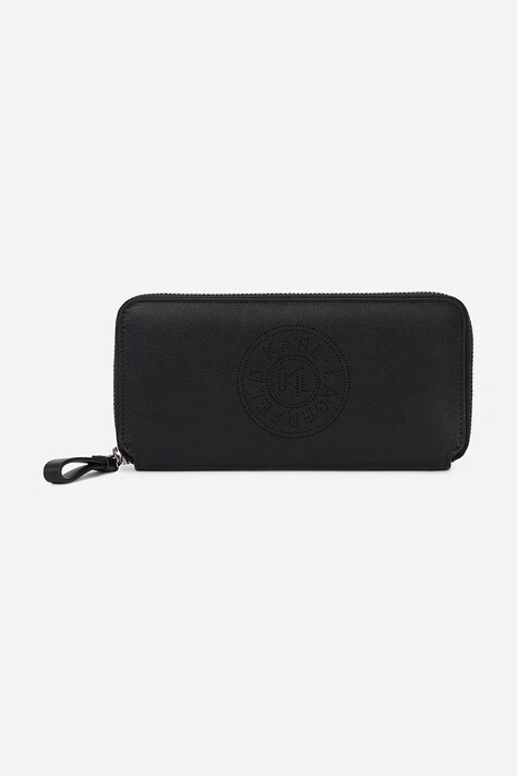 Karl Lagerfeld portofel de piele femei, culoarea negru, A2W32034
