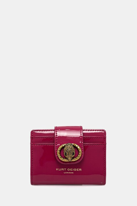 Kožená peněženka Kurt Geiger London CHELSEA růžová barva, 3735452309