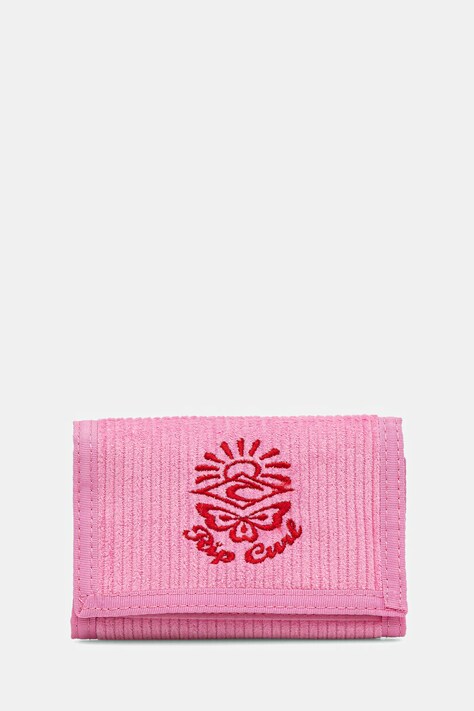 Βαμβακερό πορτοφόλι Rip Curl χρώμα: ροζ, 010WWA