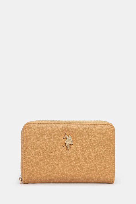 Πορτοφόλι U.S. Polo Assn. Jones χρώμα: καφέ, WEUJE8659WVP