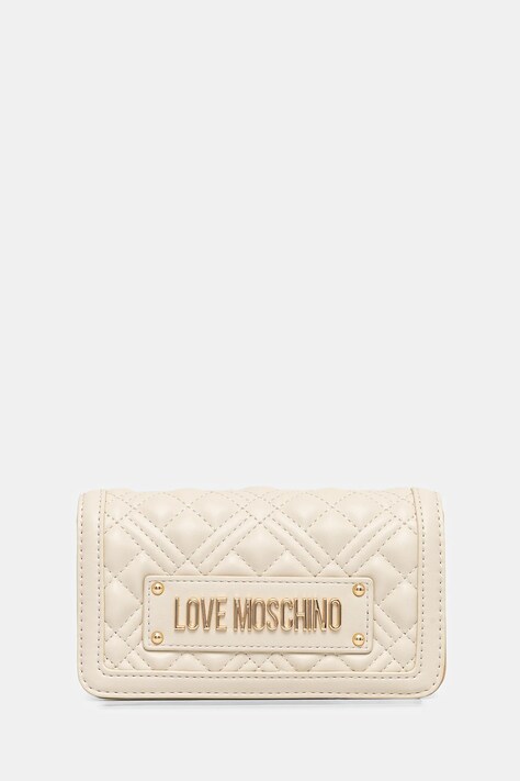 Večerna torbica Love Moschino bež barva, JC5681PP0MLA0110