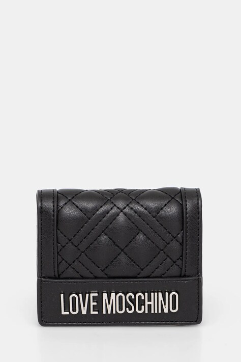 Love Moschino portfel damski kolor czarny JC5601PP0MLA000B