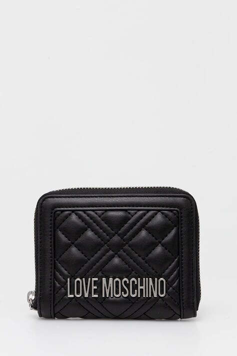 Love Moschino portfel damski kolor czarny JC5710PP0MLA000B