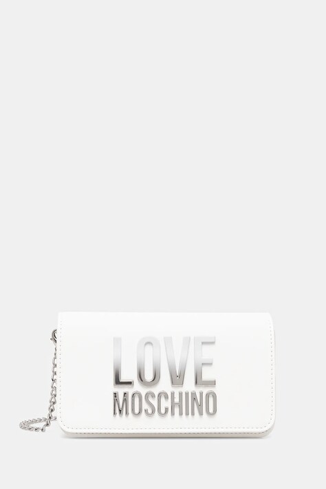 Kabelka Love Moschino bílá barva, JC5728PP0MKD0100