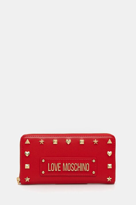 Love Moschino portofel femei, culoarea rosu, JC5738PP0MKH0500