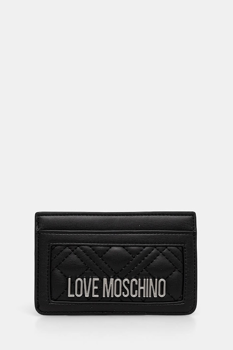 Love Moschino card holder culoarea negru, JC5659PP0MLA000B