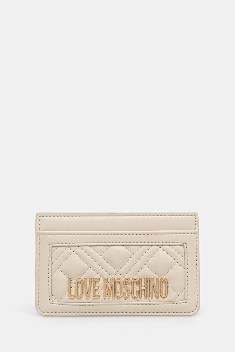 Love Moschino kártyatartó bézs, JC5659PP0MLA0110