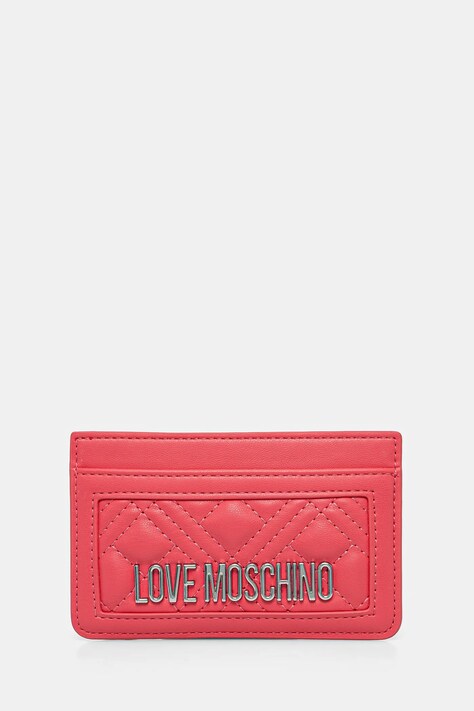 Peněženka Love Moschino růžová barva, JC5659PP0MLA0615
