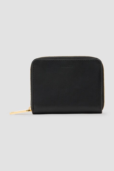 AllSaints portofel de piele LENA HEX femei, culoarea negru, W130XC
