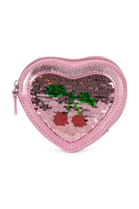 Дитячий гаманець Konges Sløjd TUT HEART SEQUIN WALLET для дівчинки колір рожевий KS102876