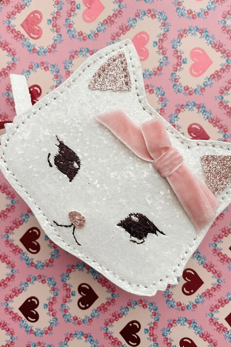 Дитячий гаманець Konges Sløjd TUT KITTY WALLET для дівчинки колір білий KS103232