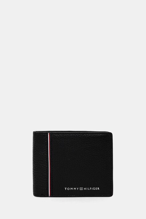 Tommy Hilfiger portofel de piele barbati, culoarea negru, AM0AM13042