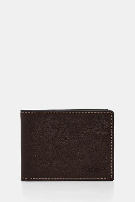 Coach bőr pénztárca barna, férfi, CZ261