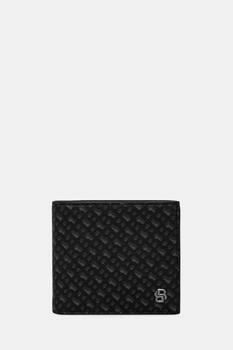 BOSS portofel de piele barbati, culoarea negru, 50536776