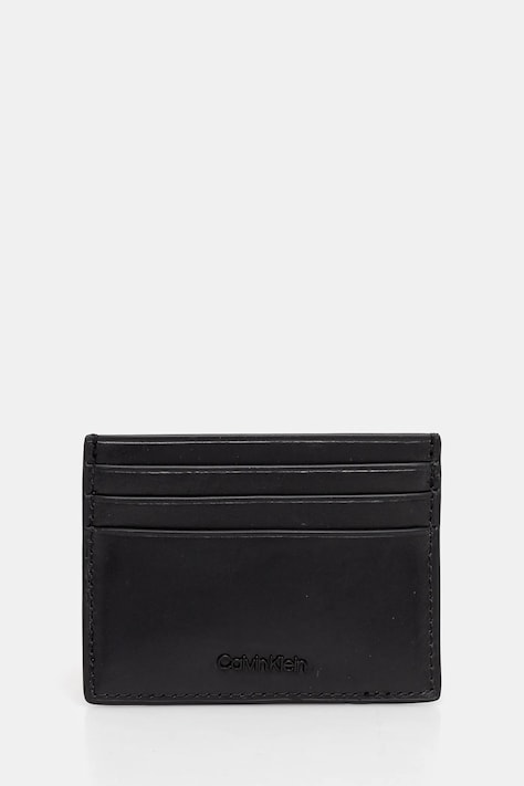 Θήκη για κάρτες Calvin Klein χρώμα: μαύρο, K50K512697