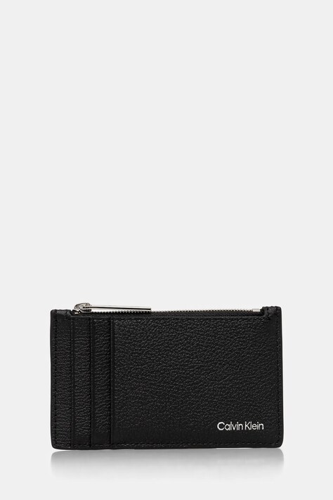 Шкіряний чохол на банківські карти Calvin Klein колір чорний K50K512704
