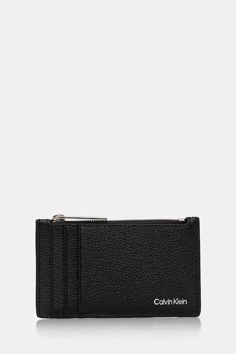 Шкіряний чохол на банківські карти Calvin Klein колір чорний K50K512704