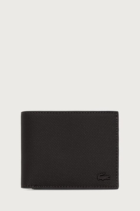 Lacoste Portfel męski z imitacji skóry brązowy NH4419HC