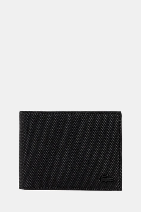 Lacoste portofel barbati, culoarea negru, NH4419HC