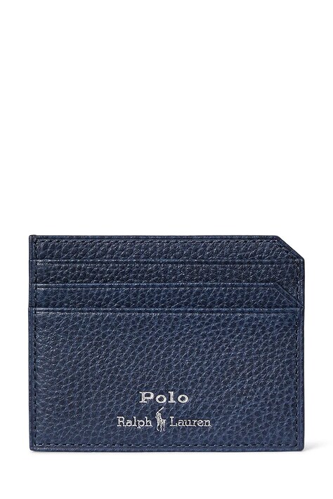 Polo Ralph Lauren Etui na karty męskie skórzane granatowe 405963226