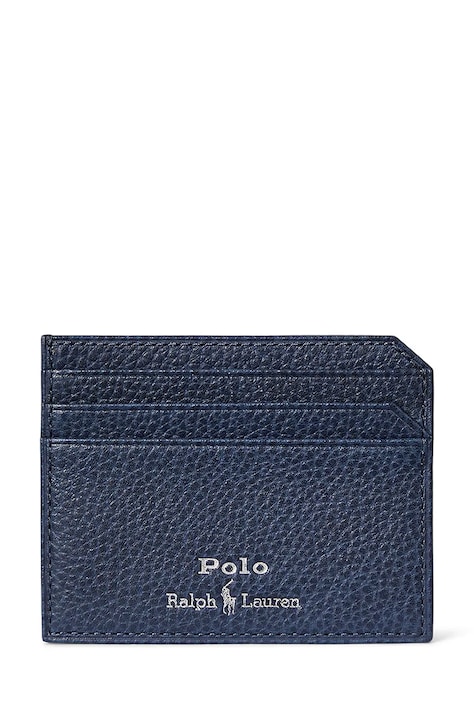 Polo Ralph Lauren Etui na karty męskie skórzane granatowe 405963226