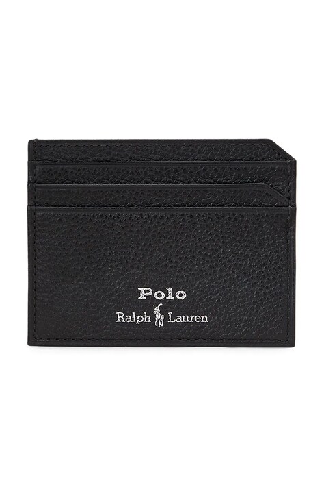 Polo Ralph Lauren portofel de piele barbati, culoarea negru, 405963226