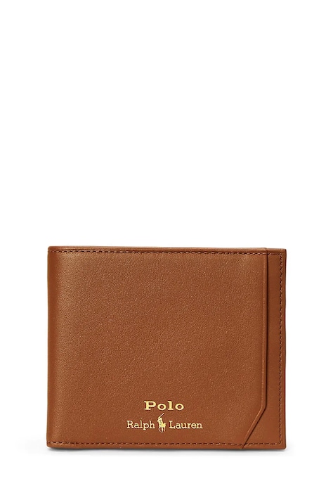 Polo Ralph Lauren Portfel damski skórzany brązowy 405963228