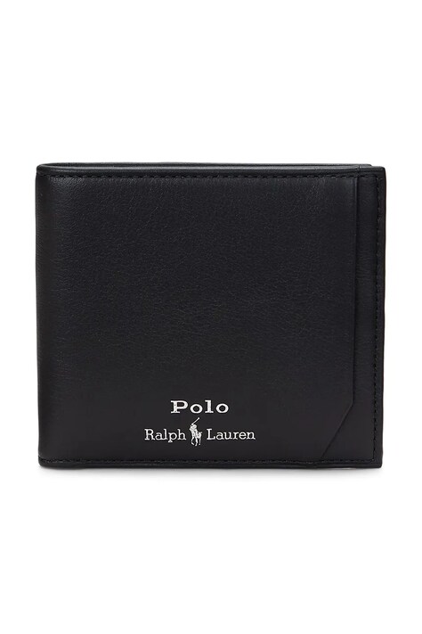 Polo Ralph Lauren bőr pénztárca fekete, férfi, 405963228
