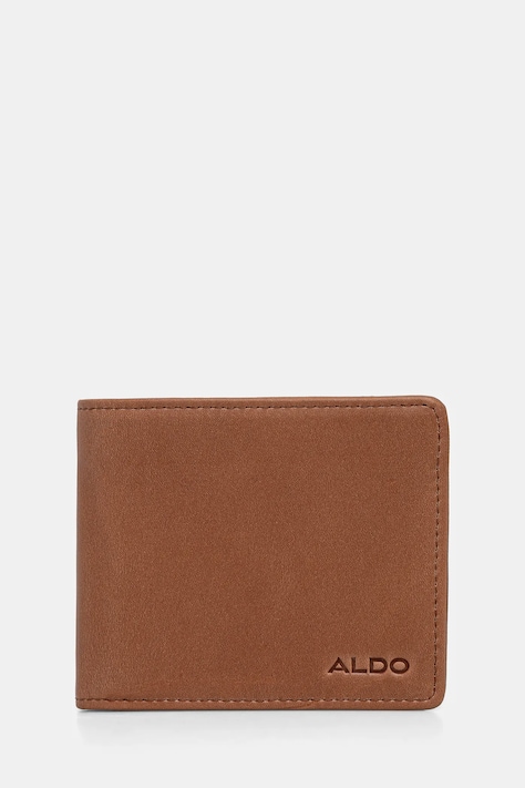 Aldo portofel de piele ETHUWIN barbati, culoarea maro, 13989315