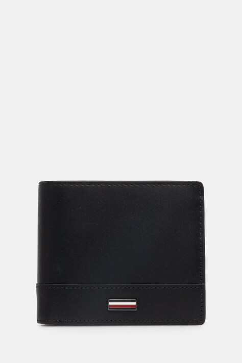 Tommy Hilfiger portofel de piele barbati, culoarea negru, AM0AM13246