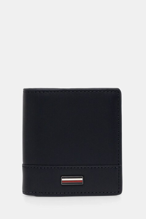 Tommy Hilfiger portofel de piele barbati, culoarea albastru marin, AM0AM13247