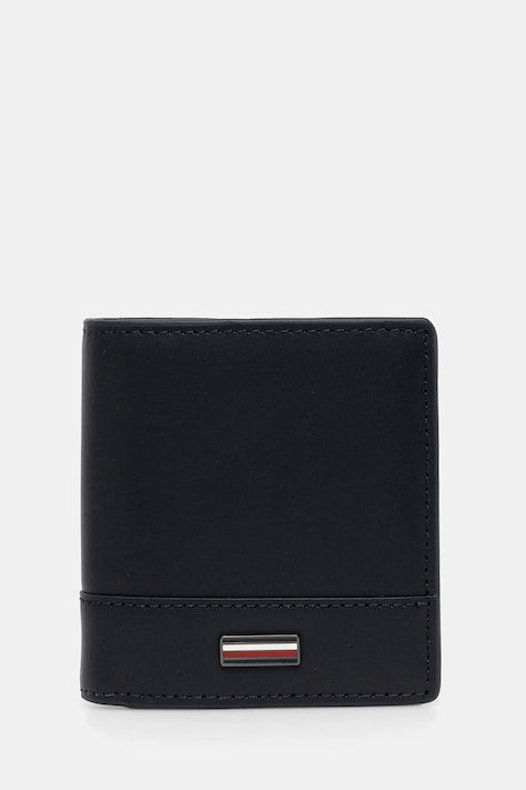 Tommy Hilfiger portofel de piele barbati, culoarea albastru marin, AM0AM13247