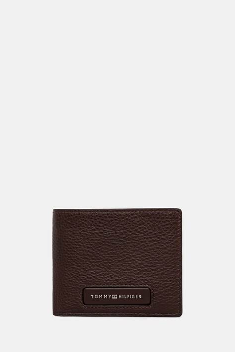 Tommy Hilfiger portofel de piele bărbați, culoarea maro, AM0AM13251