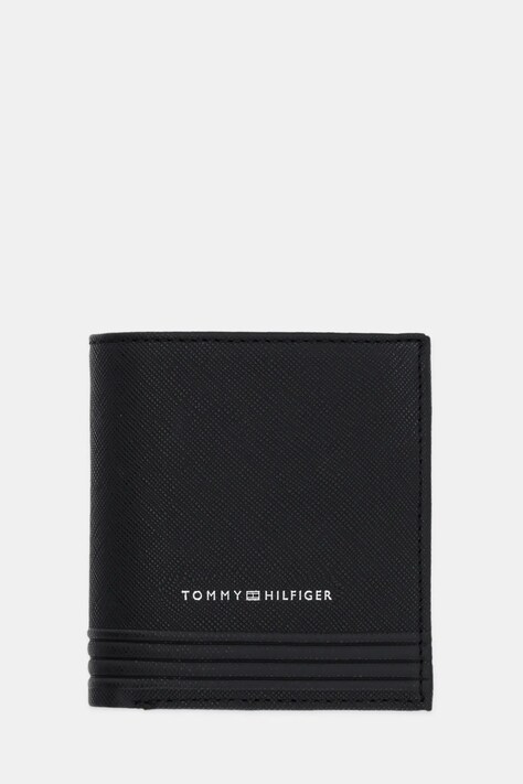 Tommy Hilfiger portofel de piele bărbați, culoarea negru, AM0AM13261