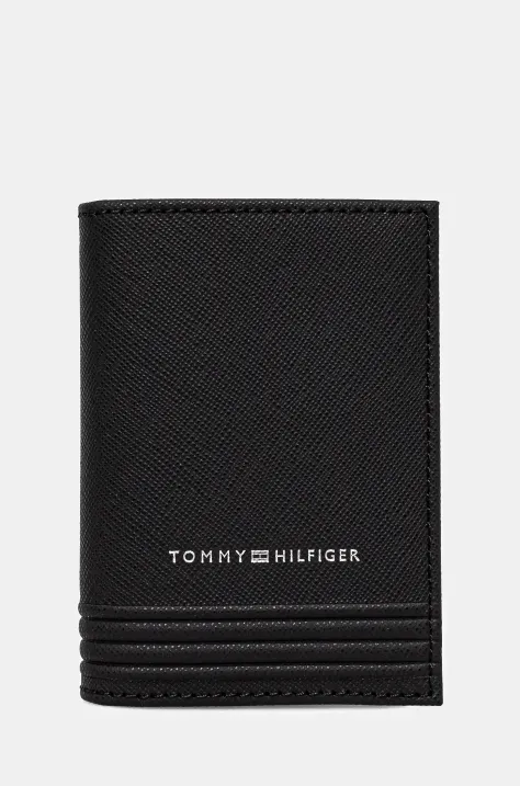 Tommy Hilfiger carcasa din piele culoarea negru, AM0AM13262