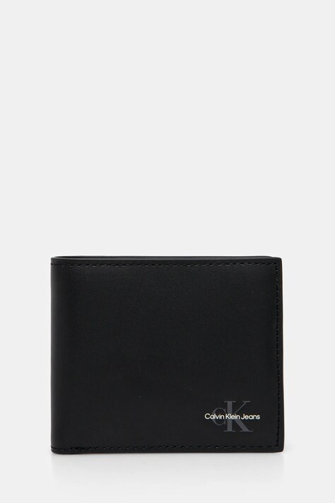 Кожаный кошелек Calvin Klein Jeans мужской цвет чёрный LV04G1013G