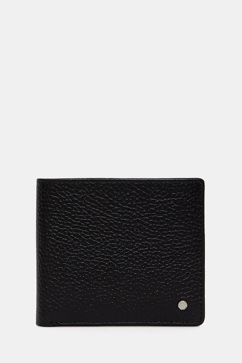 Kožená peňaženka Geox WALLET pánska, čierna farba, U35JFB 00046