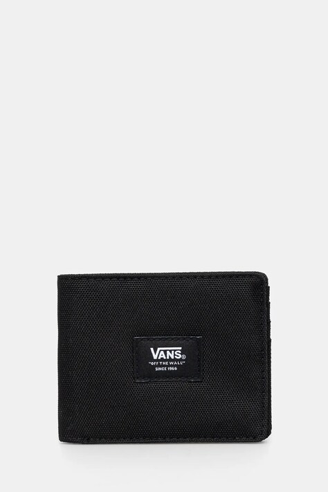 Πορτοφόλι Vans χρώμα: μαύρο, VN000F0CBLK1